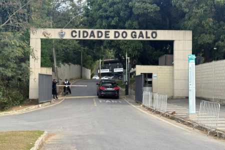 Cidade do Galo em dia de reapresentação do Atlético em 22 de junho de 2026