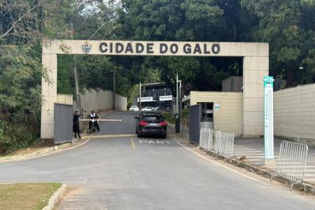 Cidade do Galo em dia de reapresentação do Atlético em 22 de junho de 2026