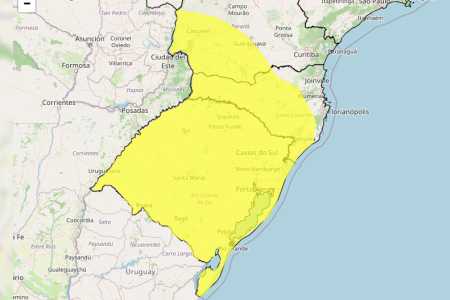 Onda de frio ameaça 879 cidades de três estados nesta segunda (22); veja lista • Reprodução/ Inmet