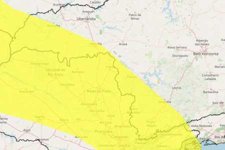 Chuvas intensas em MG: veja lista das 146 cidades sob alerta nesta quarta (24) • Reprodução/ Inmet
