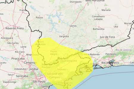 Acumulado de chuva em MG: veja lista das 70 cidades sob alerta nesta sexta (26) • Reprodução/ Inmet