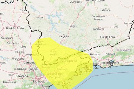 Acumulado de chuva em MG: veja lista das 70 cidades sob alerta nesta sexta (26) • Reprodução/ Inmet