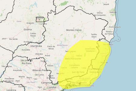 Tempestades em MG: veja lista das 491 cidades sob alerta nesta quarta (3) • Reprodução/ Inmet