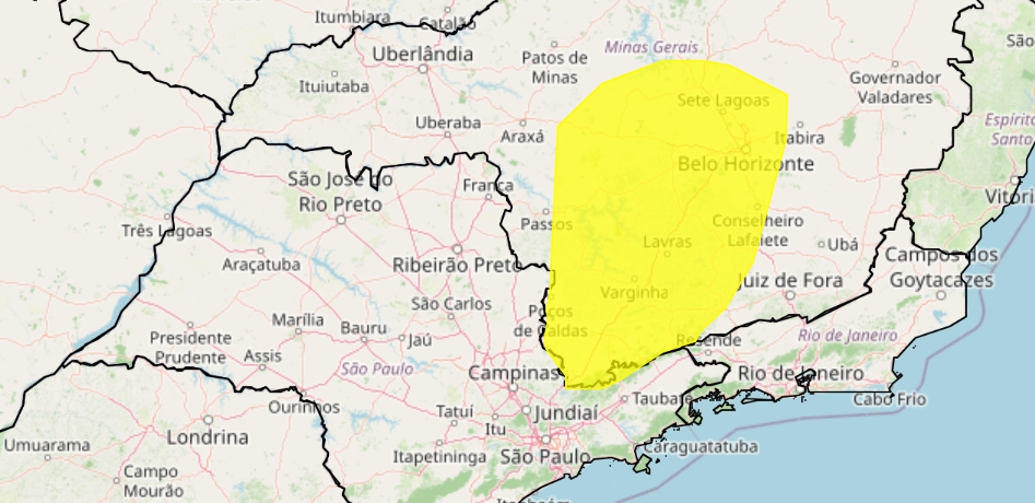 Inmet emite alerta para queda de temperatura no Sul de Minas