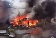 Incêndio consome barracão no bairro Colorado, em Contagem; veja vídeo