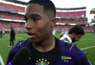 Endrick celebra gol contra o Egito e se declara à Seleção Brasileira