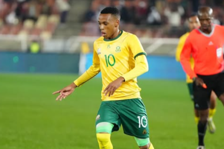 Relebohile Mofokeng é uma das promessas da África do Sul para a Copa do Mundo
