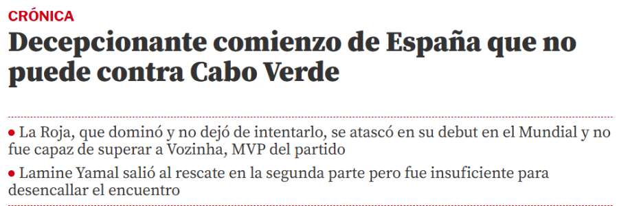 Manchete do "Mundo Deportivo", jornal esportivo de Barcelona, na Espanha • Reprodução/Mundo Deportivo