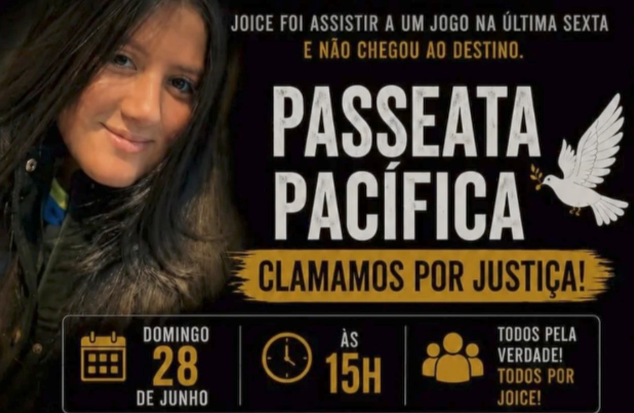 Família de Joice Batiston organiza passeata por justiça em Varginha