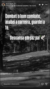 Pai de Rebeca Andrade morre • Reprodução/Instagram/elisamodeel
