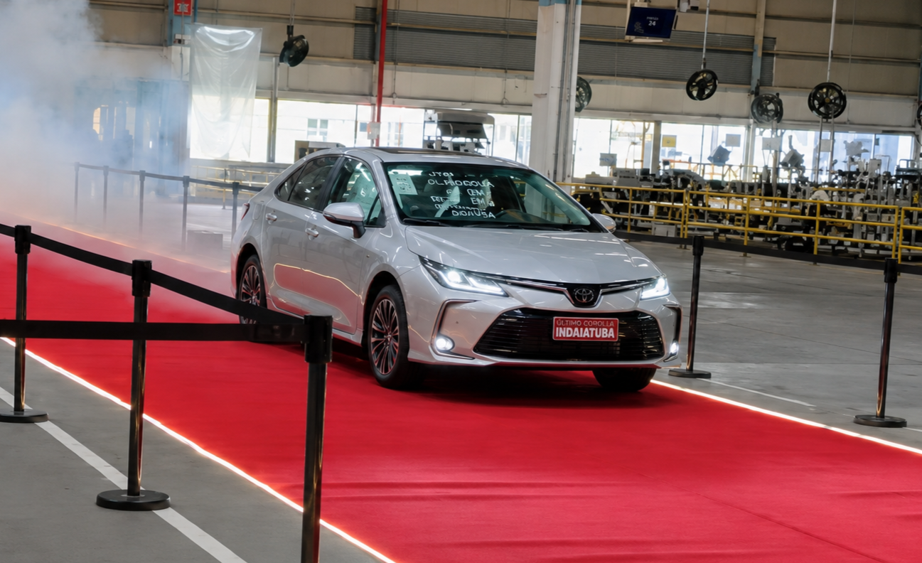 Toyota produz o último Corolla em Indaiatuba-SP após 28 anos