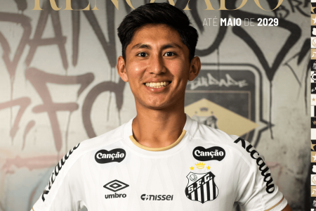 Miguelito assinou até maio de 2029 com o Santos