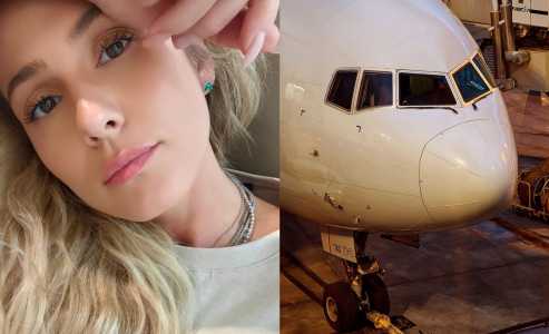 Lívia Andrade expõe perrengues em avião