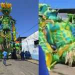Alegoria do Boi Caprichoso despenca a quatro dias para o Festival de Parintins