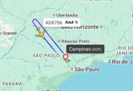 Voo da Azul com destino a Orlando retorna a Viracopos, em Campinas, após problema técnico
