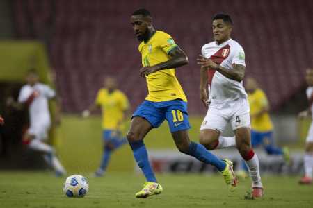 Gerson em ação pela Seleção Brasileira, em 2021 • Lucas Figueiredo / CBF