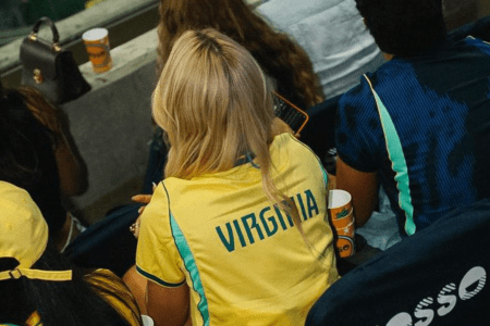 Virginia esteve no Maracanã para acompanhar Brasil x Panamá