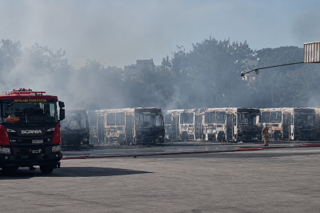 Após incêndio, SetraBH mobiliza reforço para diminuir impacto no transporte público