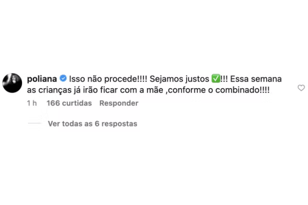 Poliana Rocha rebate rumor sobre Virginia • Reprodução | Redes Sociais