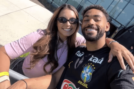 Gabi Cunha e Matheus Cunha, atleta da Seleção Brasileira