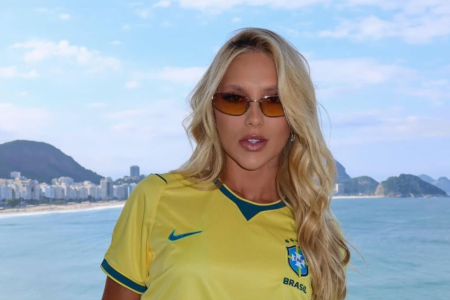 Virginia mostra animação para jogo entre Brasil e Japão