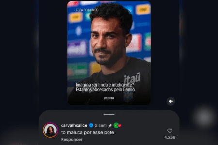 Alice Carvalho manifesta interesse por Danilo • Reprodução | Redes Sociais