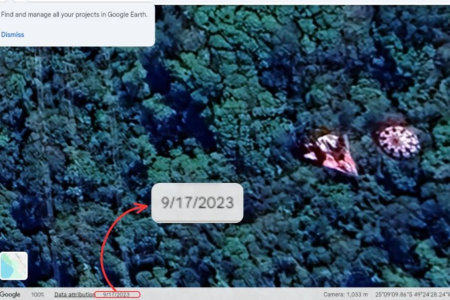 Imagem resgatada por internautas é de 2023 • Reprodução | Google Earth