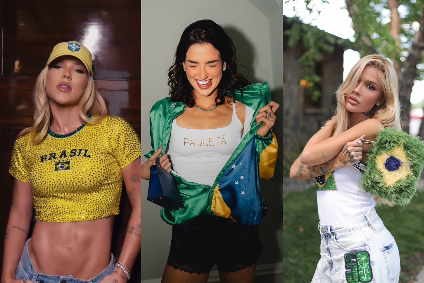 Virginia e mais: famosas exibem looks escolhidos para estreia da Seleção na Copa