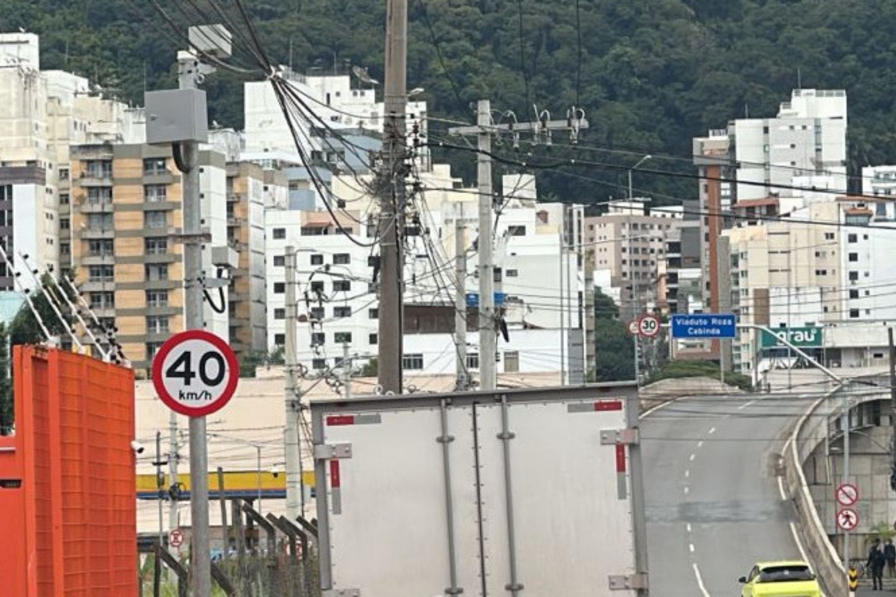 Instalado radar no acesso ao Viaduto Roza Cabinda em Juiz de Fora