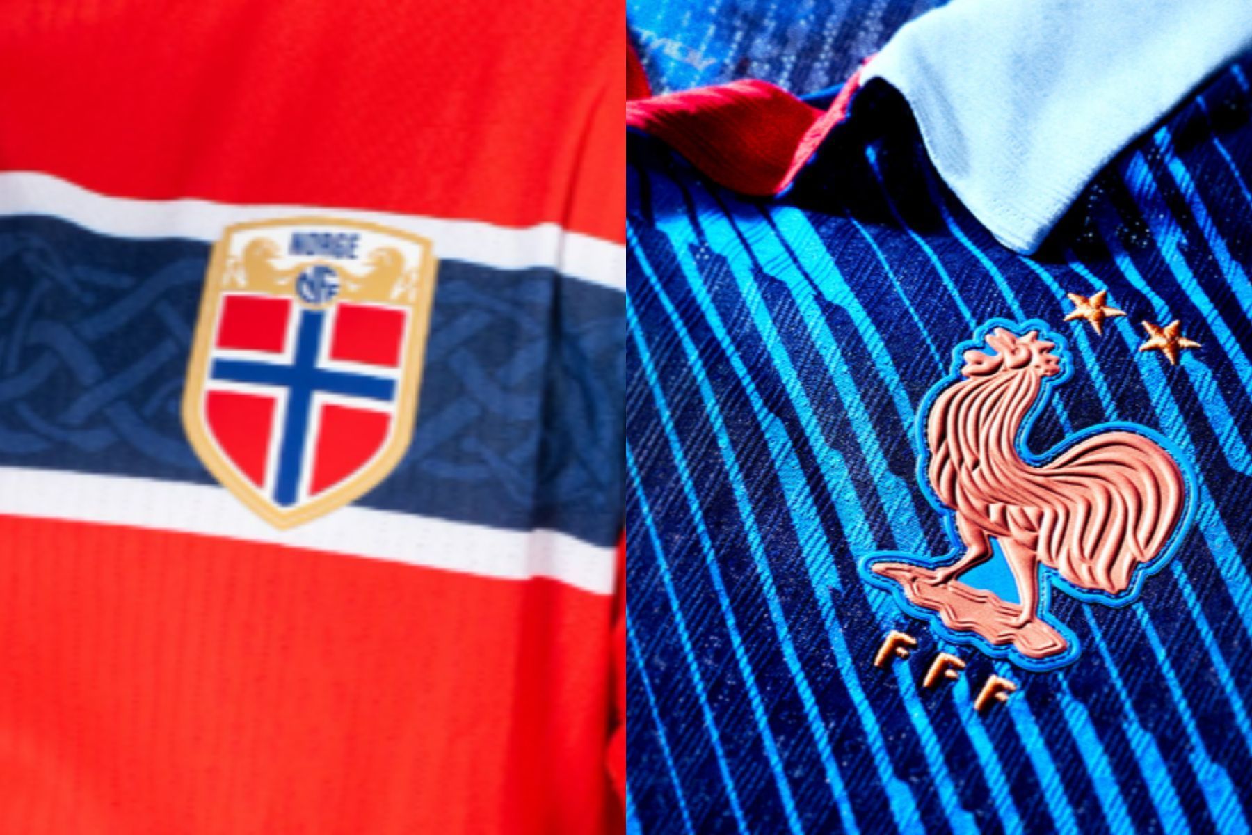 Noruega x França: veja os uniformes das seleções para o jogo da Copa do Mundo