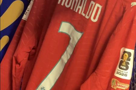 Camisa de Cristiano Ronaldo para o jogo entre Portugal e RD Congo • Divulgação/Portugal