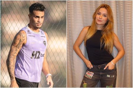 Reinier, atacante do Atlético, e Raissa Chaddad, atriz de Chiquititas
