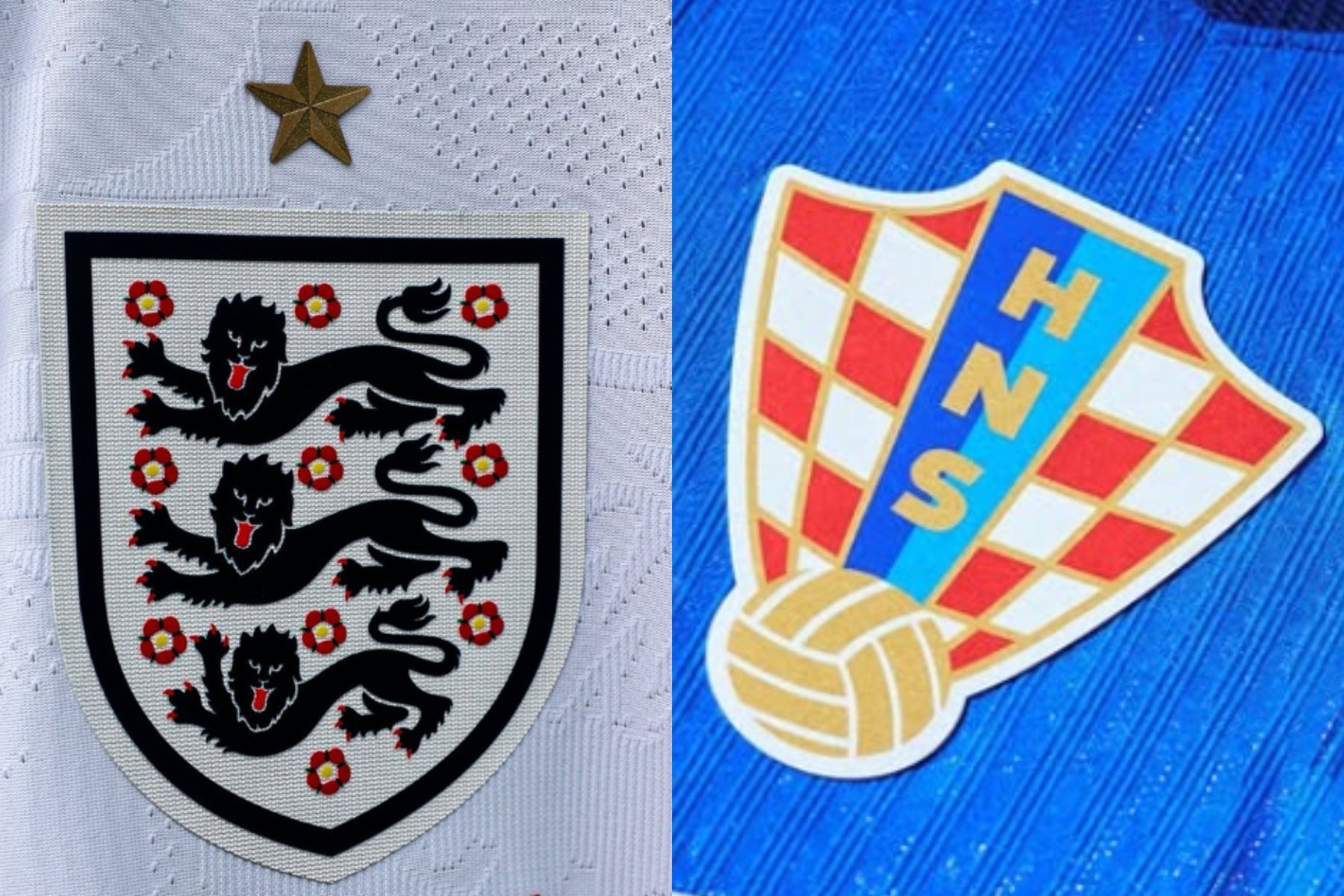 Inglaterra x Croácia: veja os uniformes das seleções para o jogo da Copa do Mundo