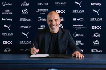 Enzo Maresca assina contrato com o Manchester City válido até 2029 • Divulgação/Manchester City