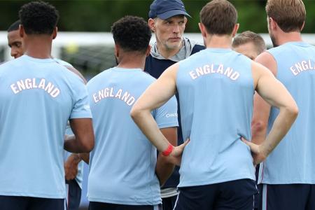 Seleção Inglesa durante treinamento nos EUA