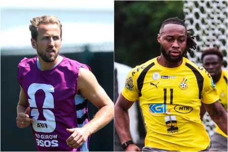 Harry Kane, da Inglaterra, e Antoine Samenyo e, de Gana, vão se enfrentar na Copa do Mundo