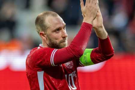 Christian Eriksen pela Seleção Dinamarquesa