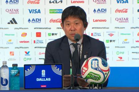 Hajime Moriyasu, técnico do Japão, em entrevista coletiva na Copa do Mundo