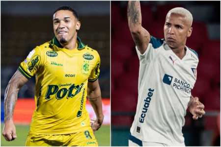 Denilson, do Mirassol, e Deyverson, da LDU