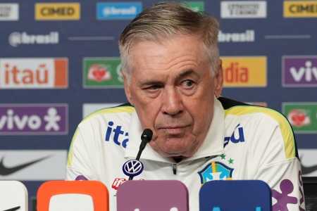 Carlo Ancelotti, treinador da Seleção Brasileira