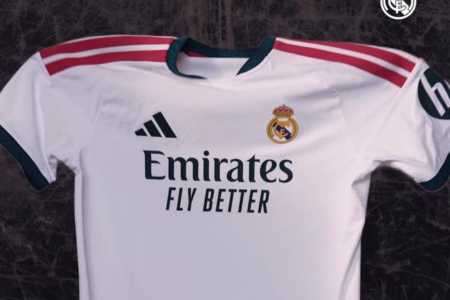 Camisa principal do Real Madrid