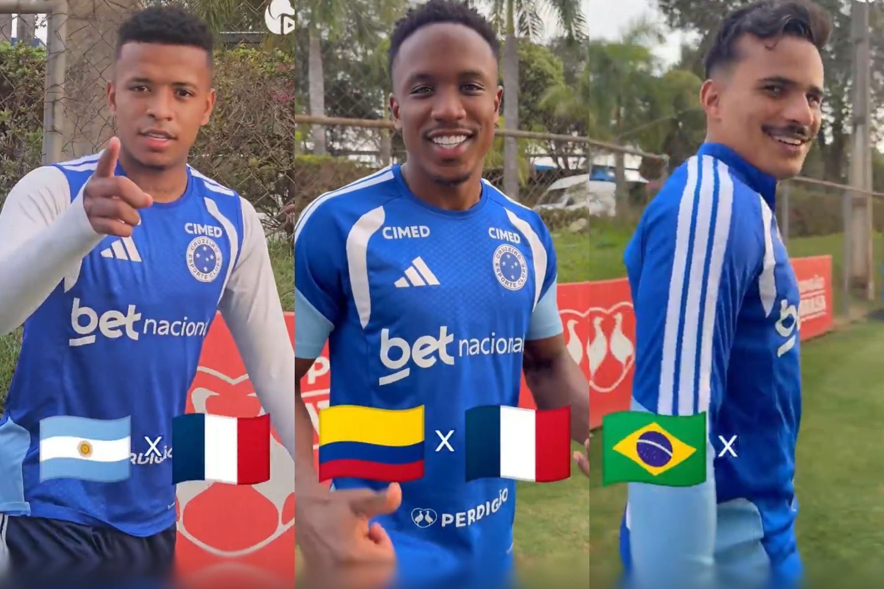 Jogadores do Cruzeiro 'cravam' finalistas da Copa do Mundo; veja