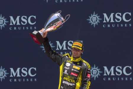 Rafael Câmara conquistou neste domingo (14) sua primeira vitória na Fórmula 2