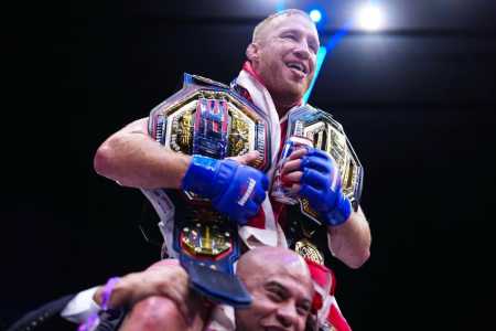Justin Gaethje, novo campeão do peso leve (até 70kg) do UFC • Divulgação/UFC