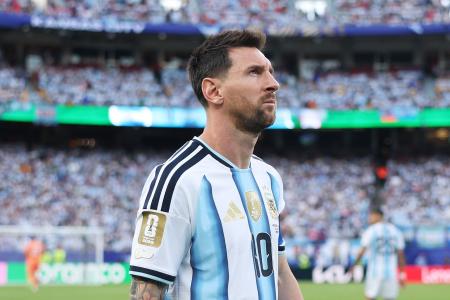 Lionel Messi em ação pela Argentina