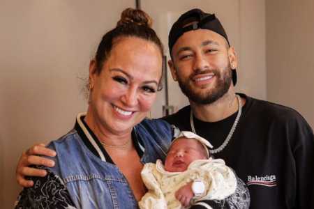 Neymar e sua mãe, Nadine Gonçalves