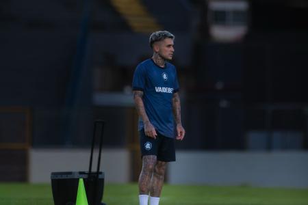 Diego Hernández em treino do Remo