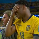 Jogador de gigante clube brasileiro chora após empate do Equador na Copa