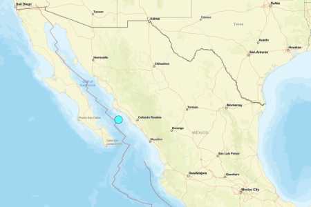 Mapa do USGS indica local do tremor