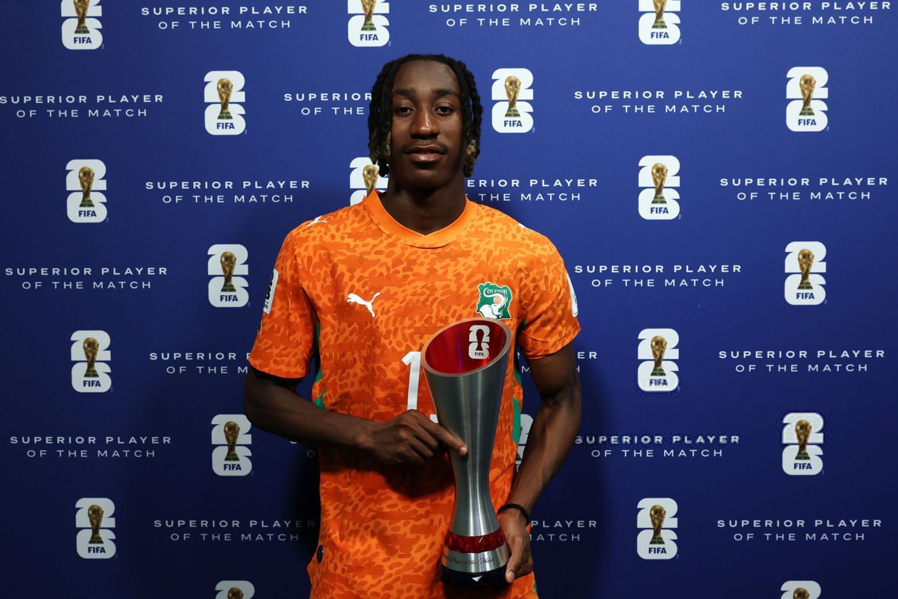 Costa do Marfim x Equador: Yan Diomande é eleito o melhor jogador da partida